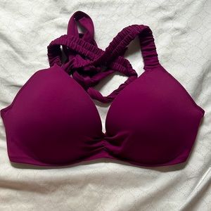 Shade&Shore 34B Purple Bikini Top; Never Worn